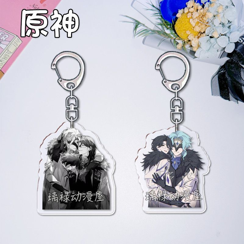 Women Accessories Jewelry - 2 llaveros de Genshin Impact para