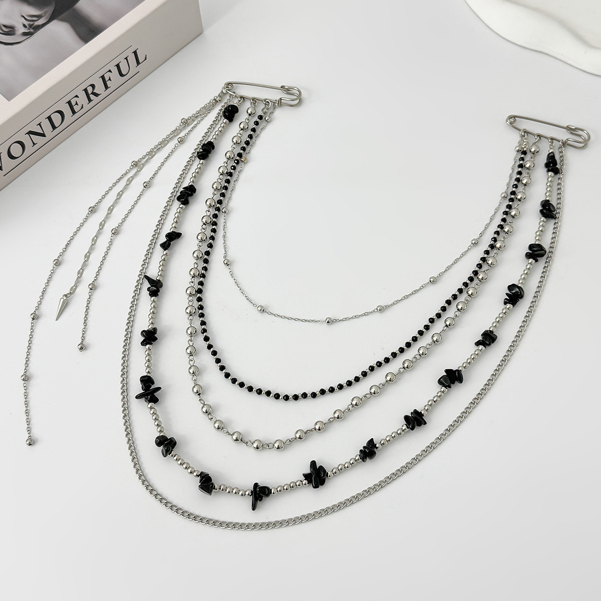 Broche Largo de Cristal Estilo - Women Accessories Jewelry reseña y precio