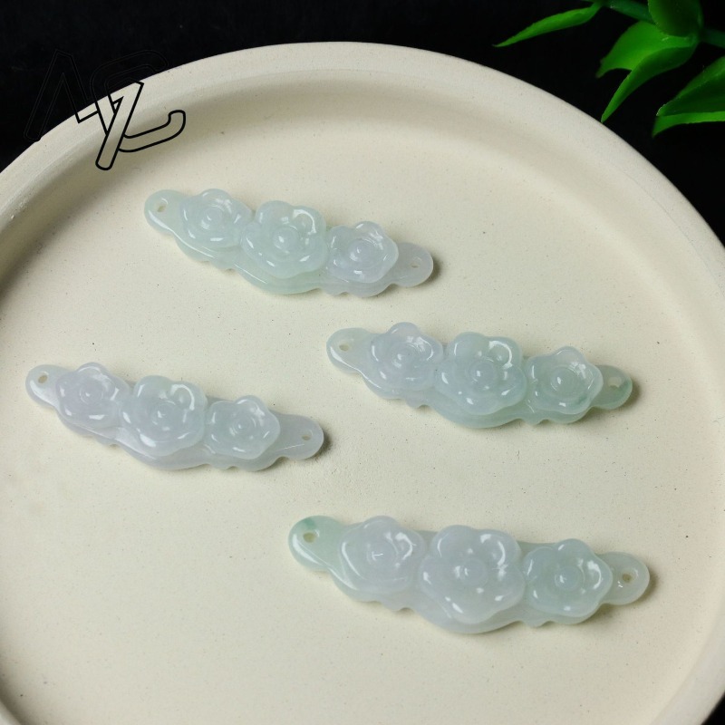 1 ud. Flor de Jadeíta Natural, - Woman Accessory reseña y precio