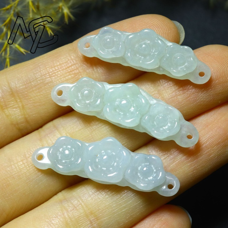 1 ud. Flor de Jadeíta Natural, - Woman Accessory reseña y precio