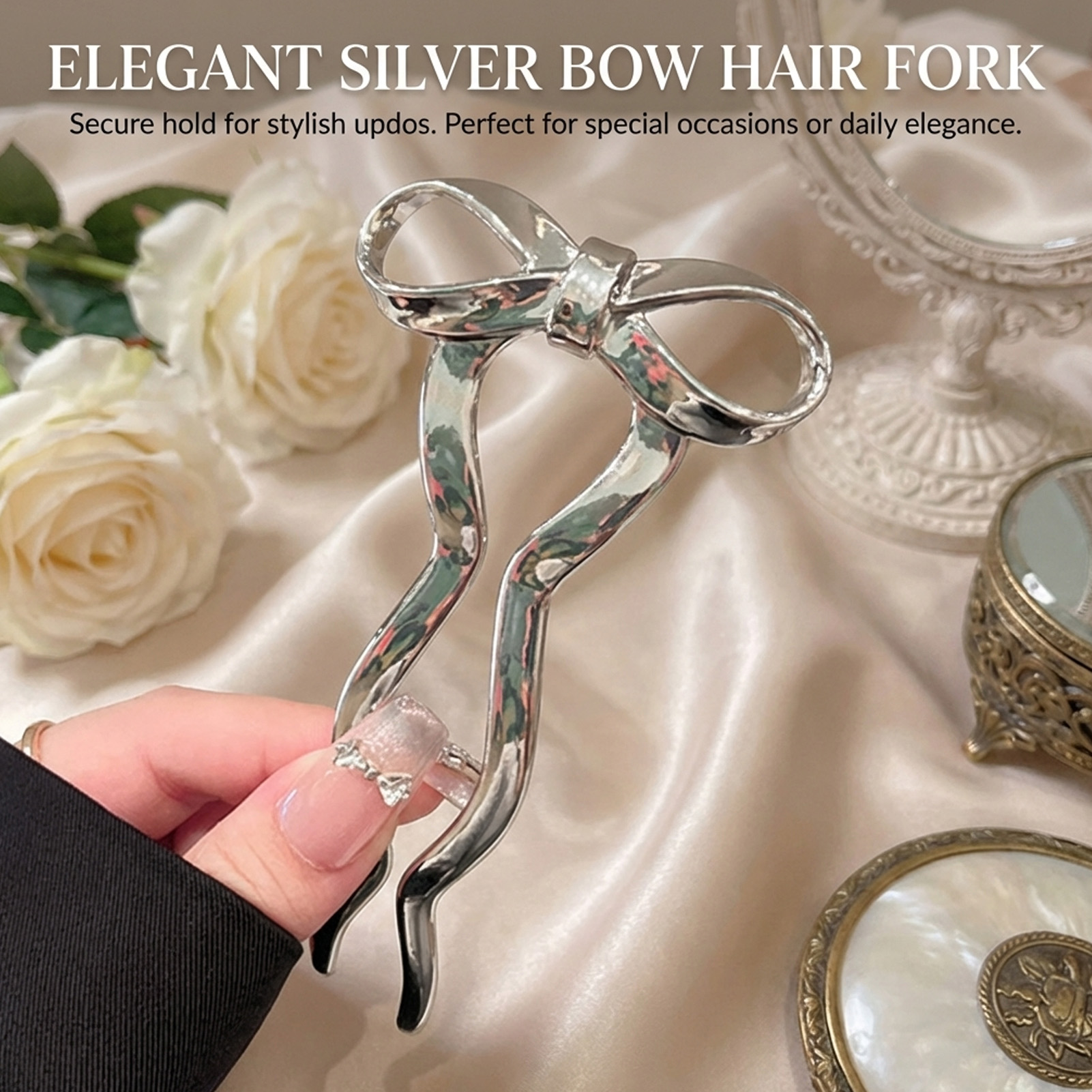 Elegante pasador de pelo en fo - Women Accessories Holder reseña y precio