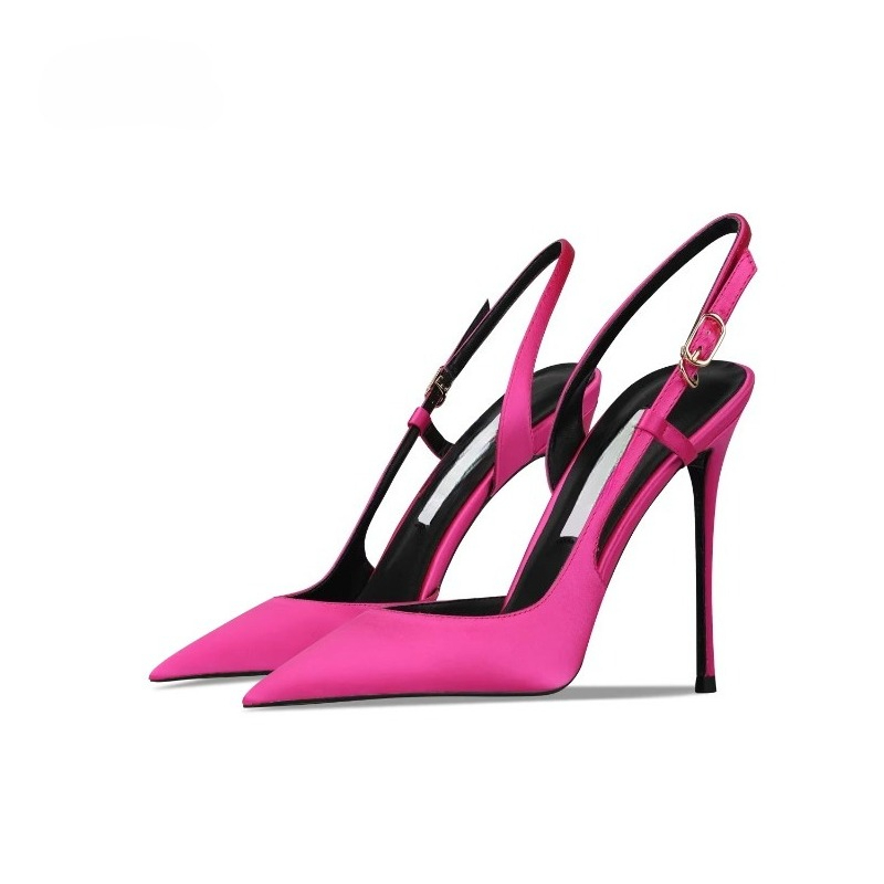 Sandalias de tacón fino con he - Women Accessories Bag reseña y precio