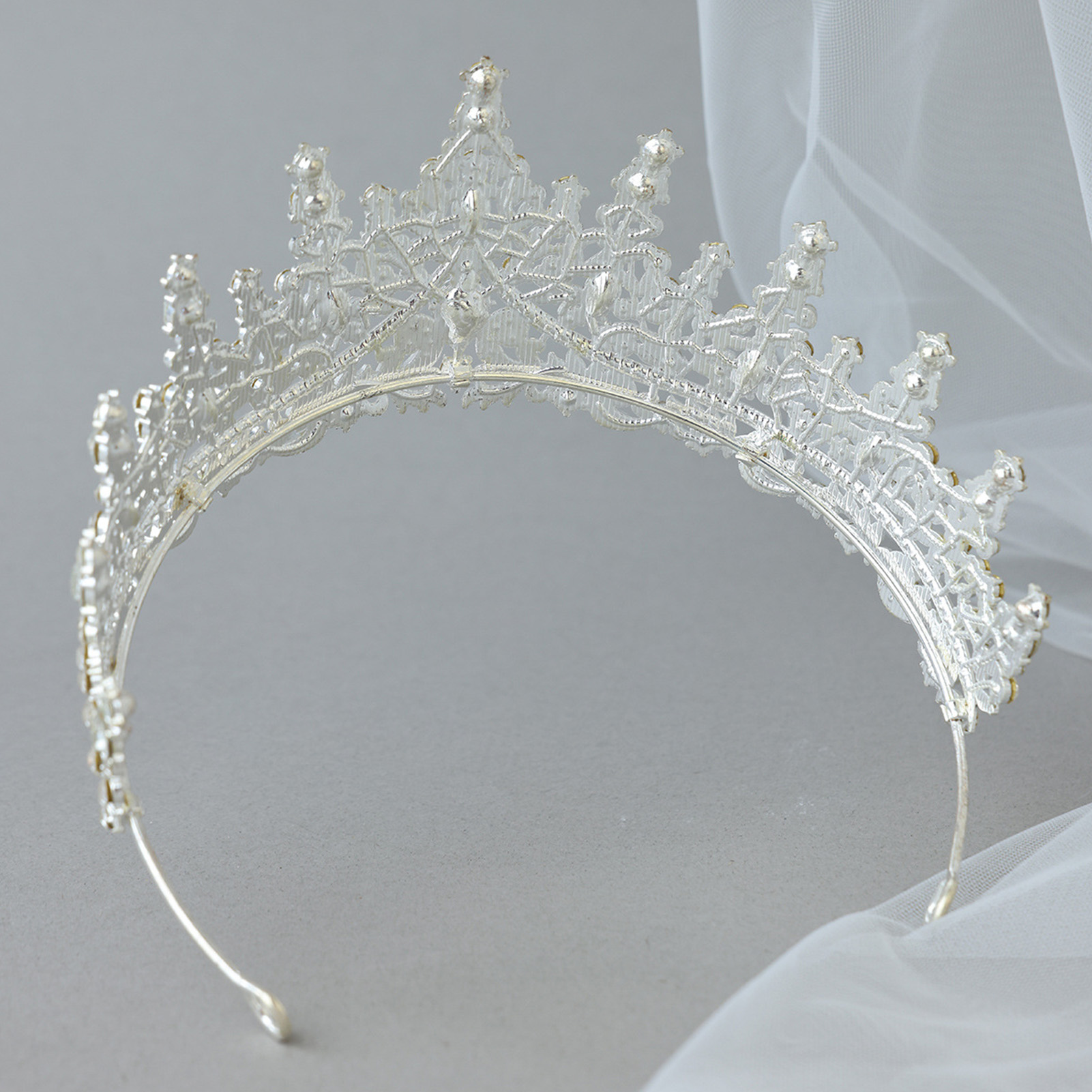 Tocado nupcial con corona de d - Women Accessories Jewelry reseña y precio